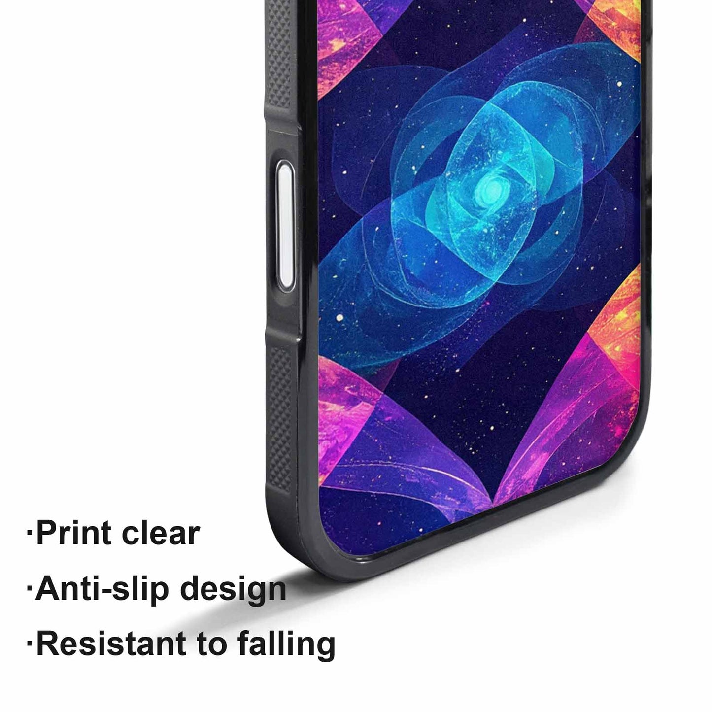 iPhone 17 Air Case — Rose Galaxy Art Seamless Pattern Galaxy, Custom Print Case Cover