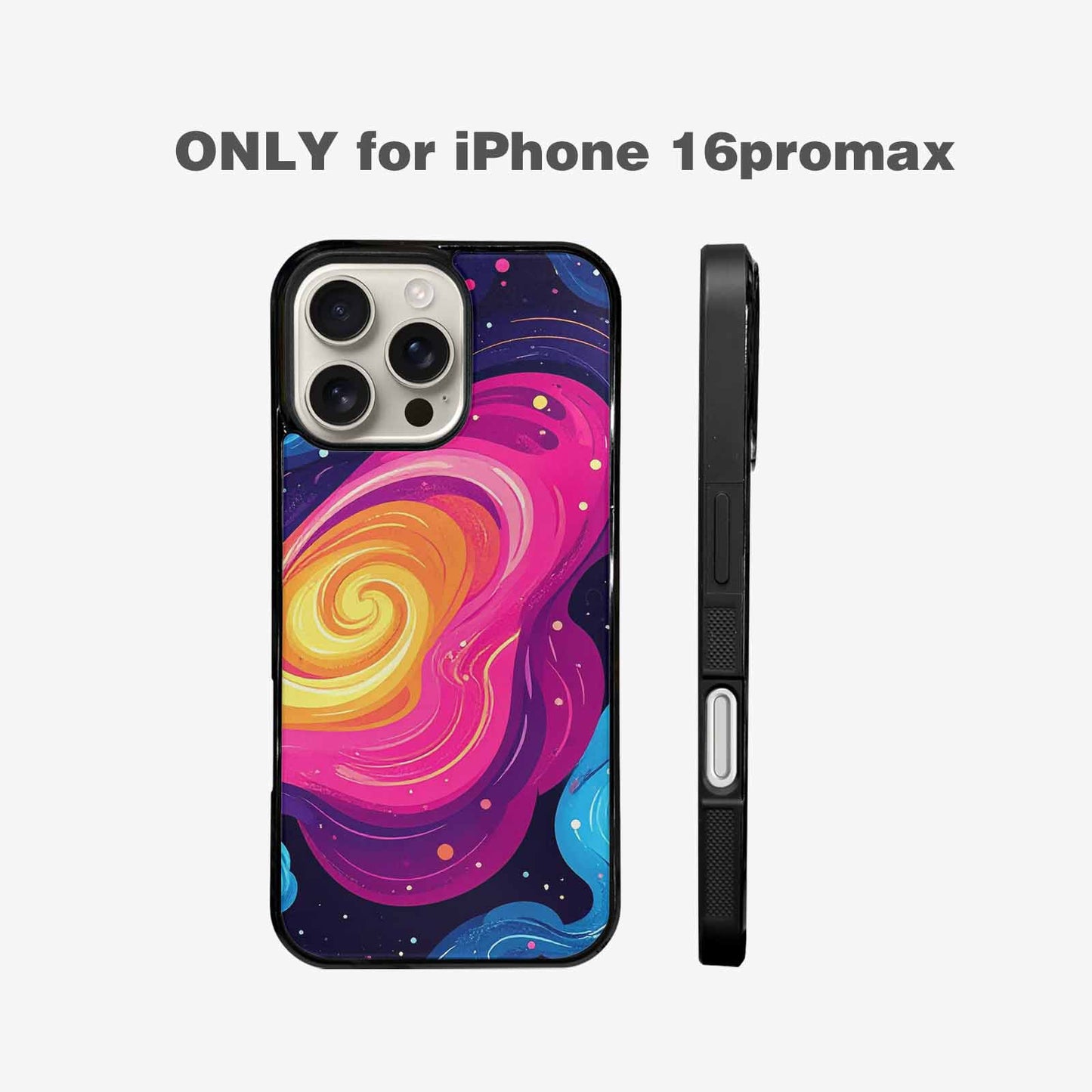 iPhone 16 Pro Max Case — Love Wins Galaxy Seamless Pattern Vibrant, Original Design Phone Case