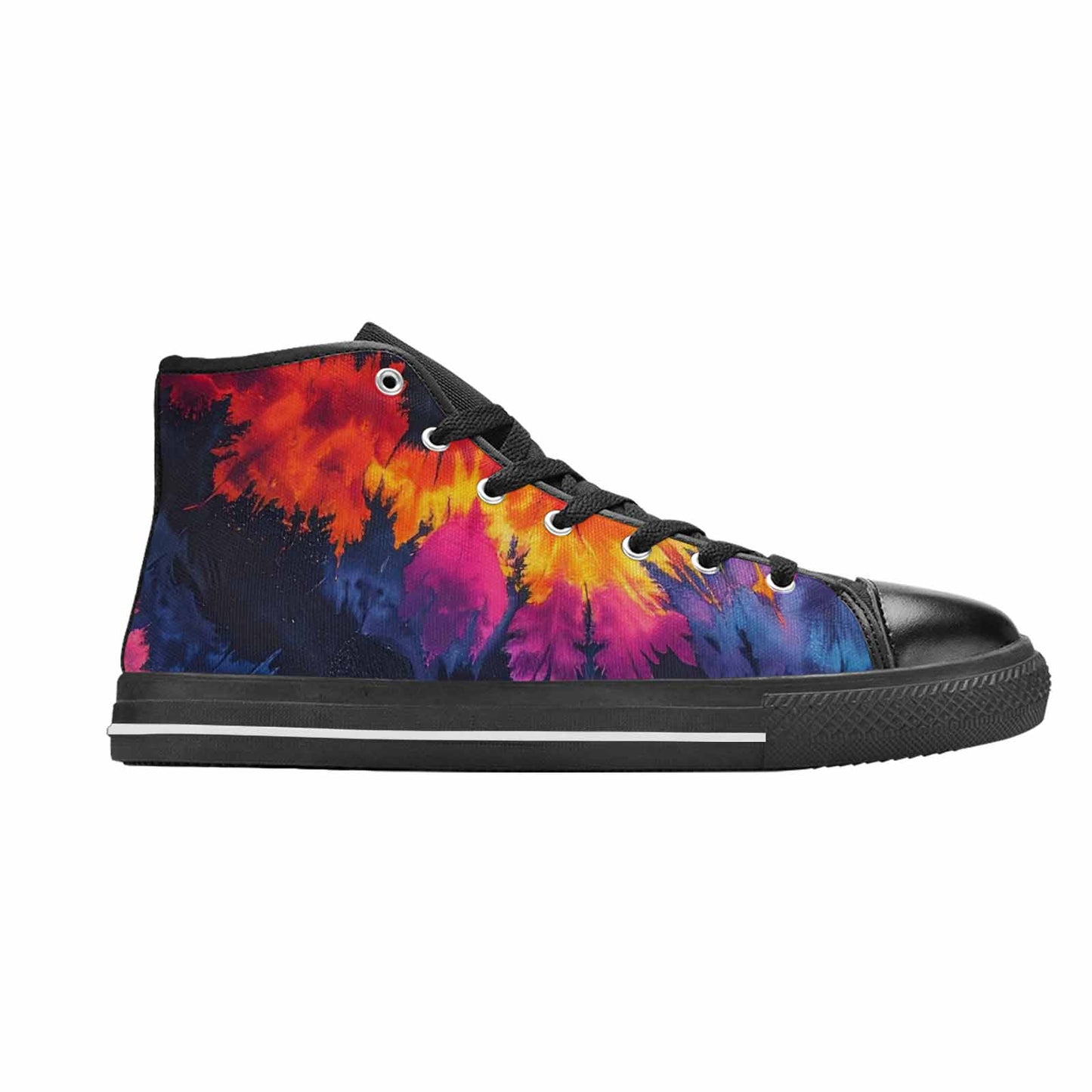 MEN'S Tie Dye Dark High Top Canvas Dreamcore Sneakers