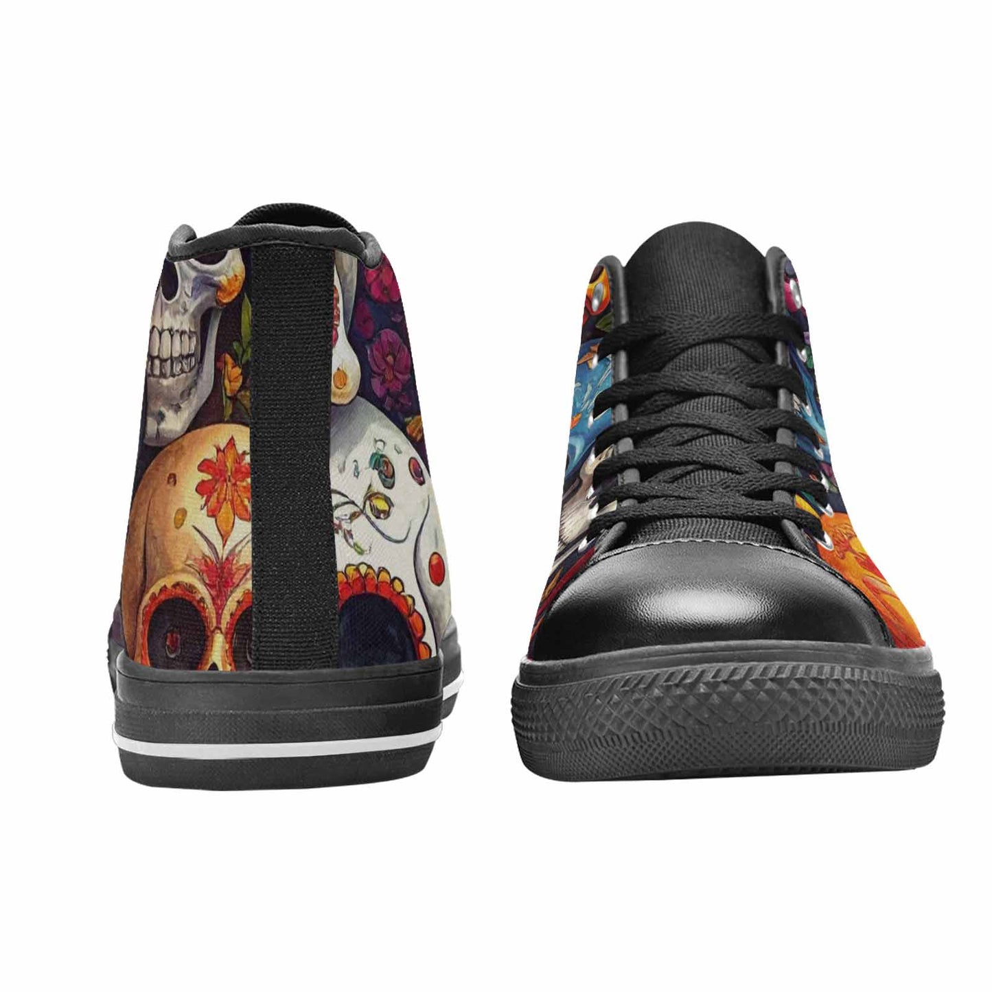 MEN'S Skull High Top Canvas Dark Academia Shoes