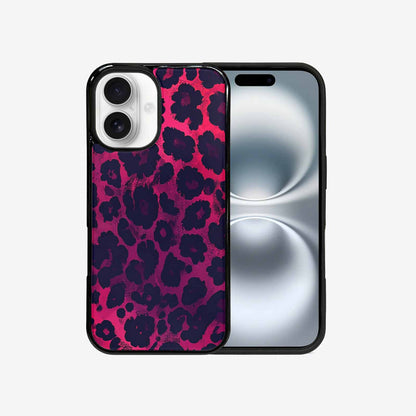 iPhone 16 Case — Leopard Print Dark, Personalized Phone Case