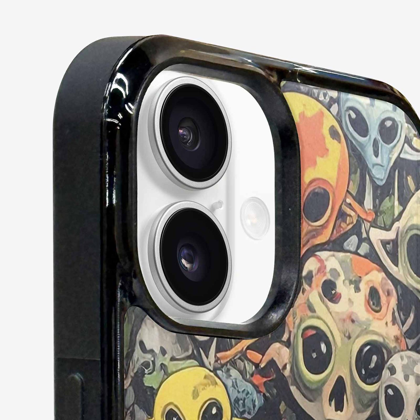 iPhone 16 Plus Case — Aliens Camo Aliens Pattern Hundreds Of, Custom Art Phone Cover