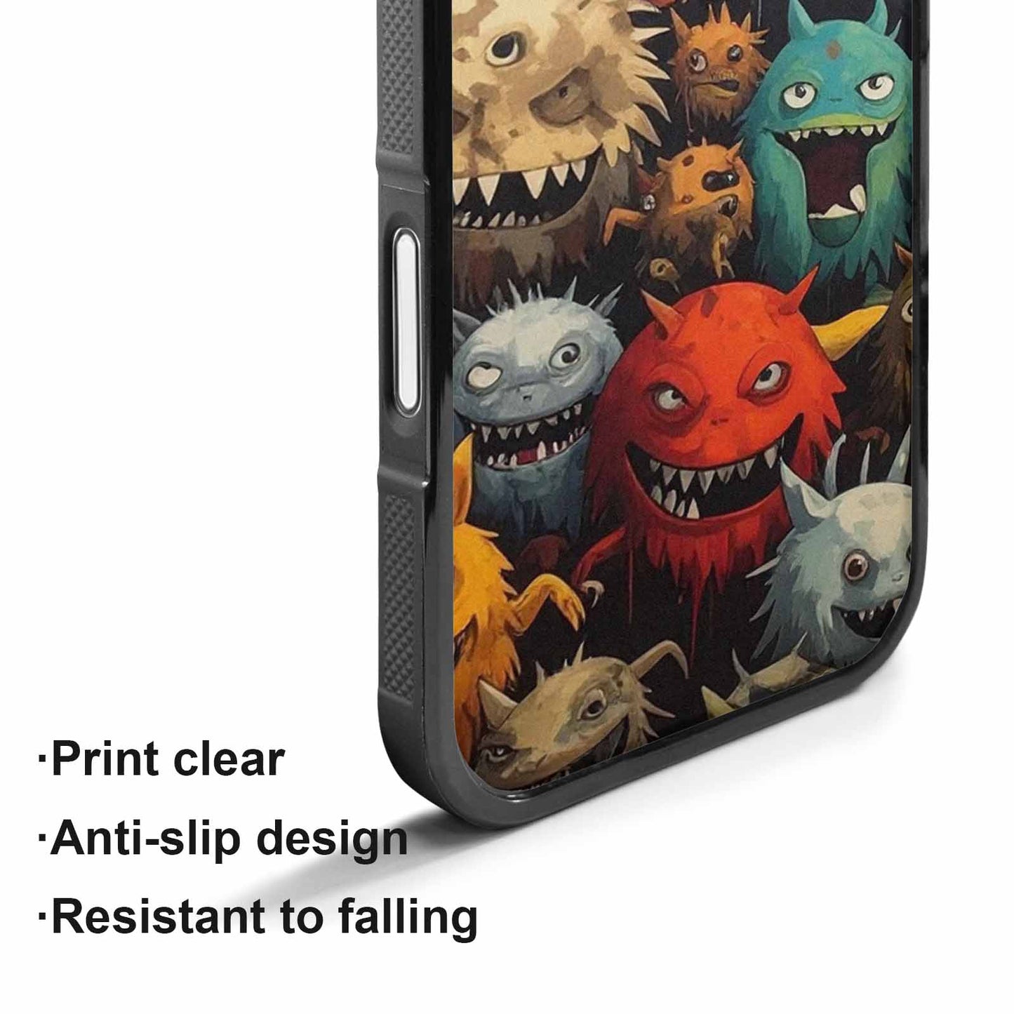 iPhone 17 Case — Monsters Camomonsters Pattern Qch Camo, Custom Printed Phone Case