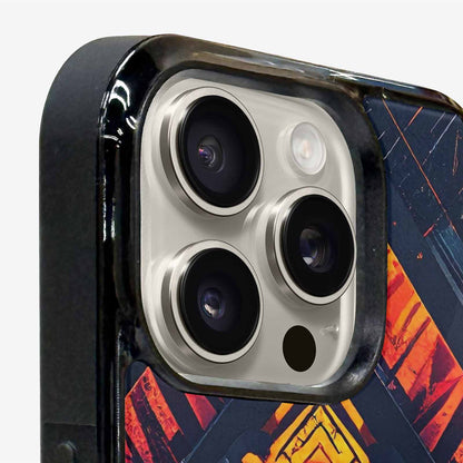 iPhone 16 Pro Case — Wild Tribal Ripple, Personalized Phone Case