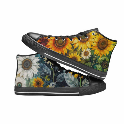 WOMEN'S Blend Melt Them High Top Canvas Vibrant Chaos Custom Shoes