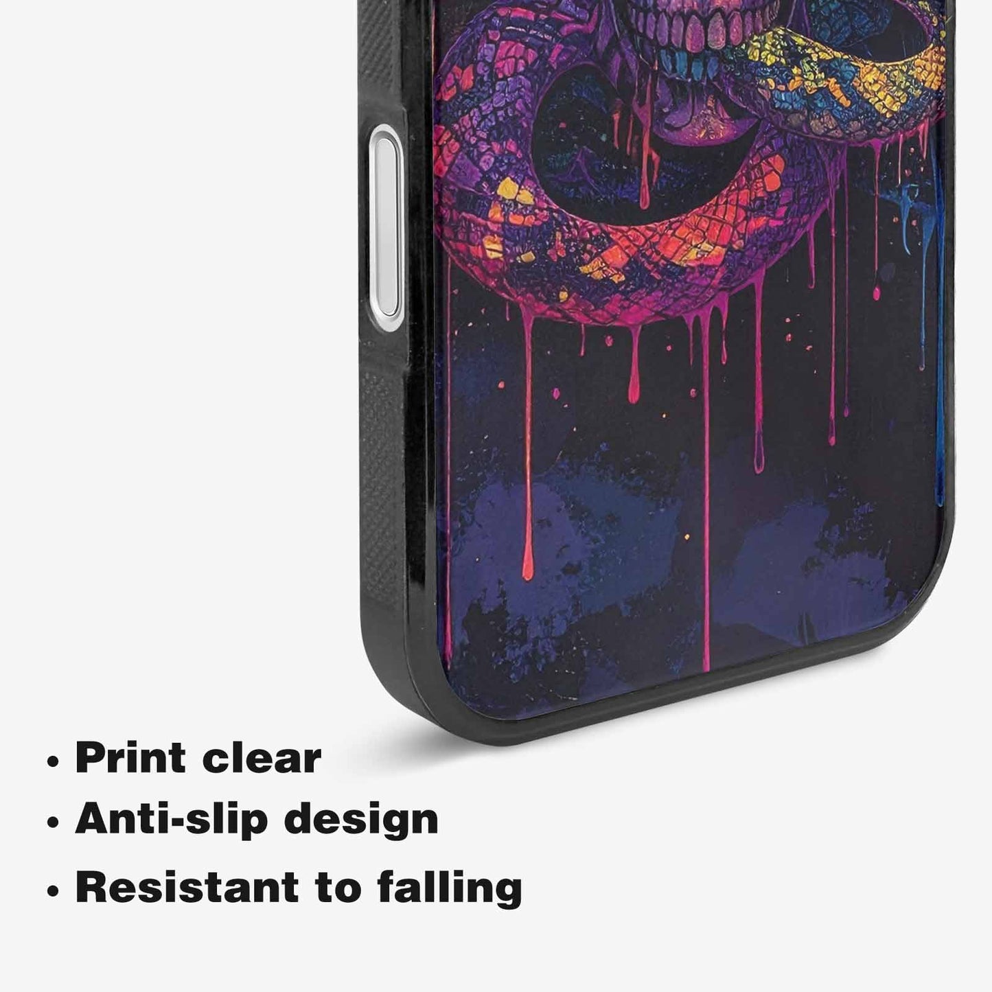 iPhone 16 Case — Snakes And Skulls And Snakes Skulls, Custom Printed Phone Case