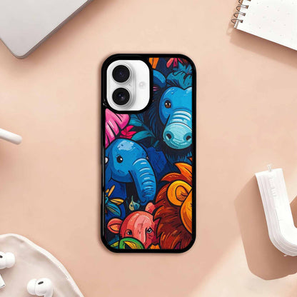 iPhone 17 Case — Cartoon Animal Characters Cartoon Cute, Custom Art Phone Cover