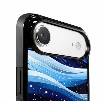 iPhone 17 Air Case — Glossy Winter Wave Seamless Cartoon Cute, Original Design Phone Case