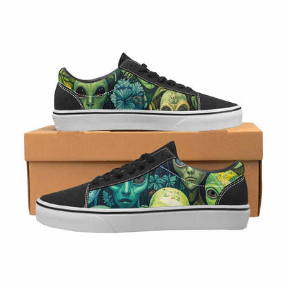 WOMEN'S Aliens Lace-Up Canvas Kaleidoscope Sneakers