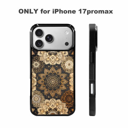 iPhone 17 Pro Max Case — Small Mandala Pattern, Randomly Floral, Custom Printed Phone Case