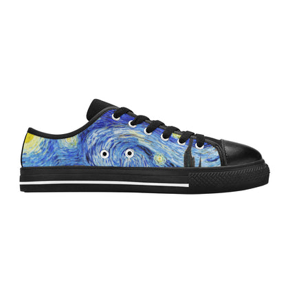 MEN'S Cc Starry Night Canvas Vibrant Chaos Custom Shoes