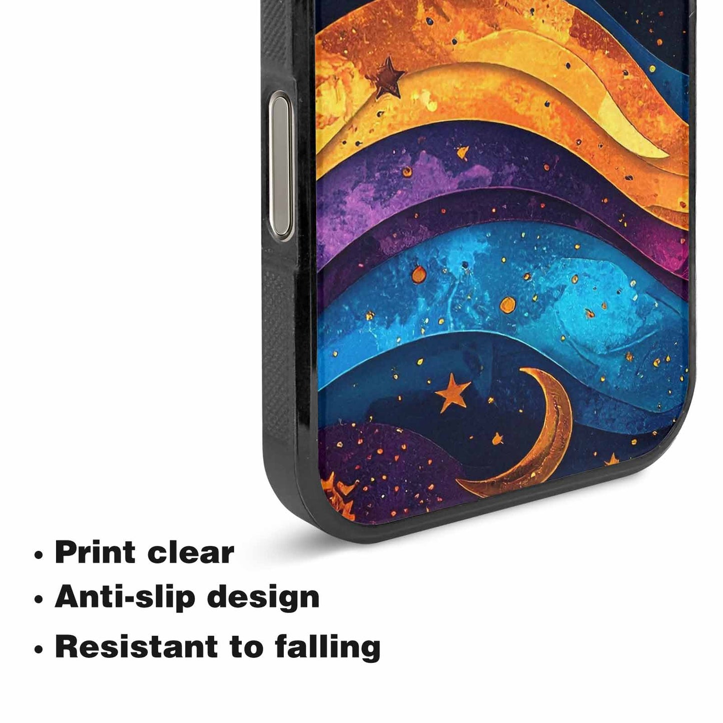 iPhone 16 Pro Max Case — Steampunk Galaxy Art Seamless Pattern Vibrant, Custom Printed Phone Case