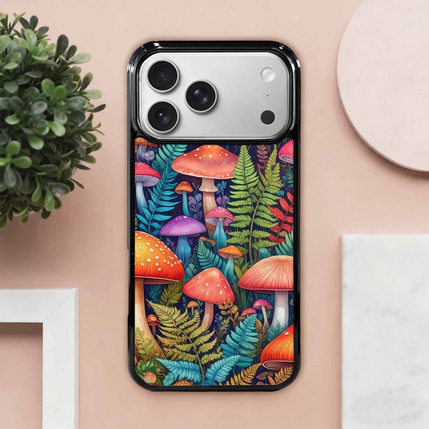 iPhone 17 Pro Max Case — Mushrooms Botanicalmushrooms P Y2v Floral, Personalized Phone Case