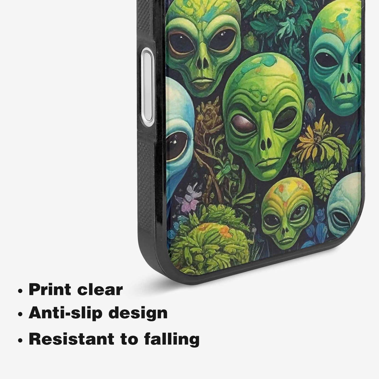 iPhone 16 Plus Case — Aliens Pattern Hundreds Of Sma Ajm, Personalized Phone Case