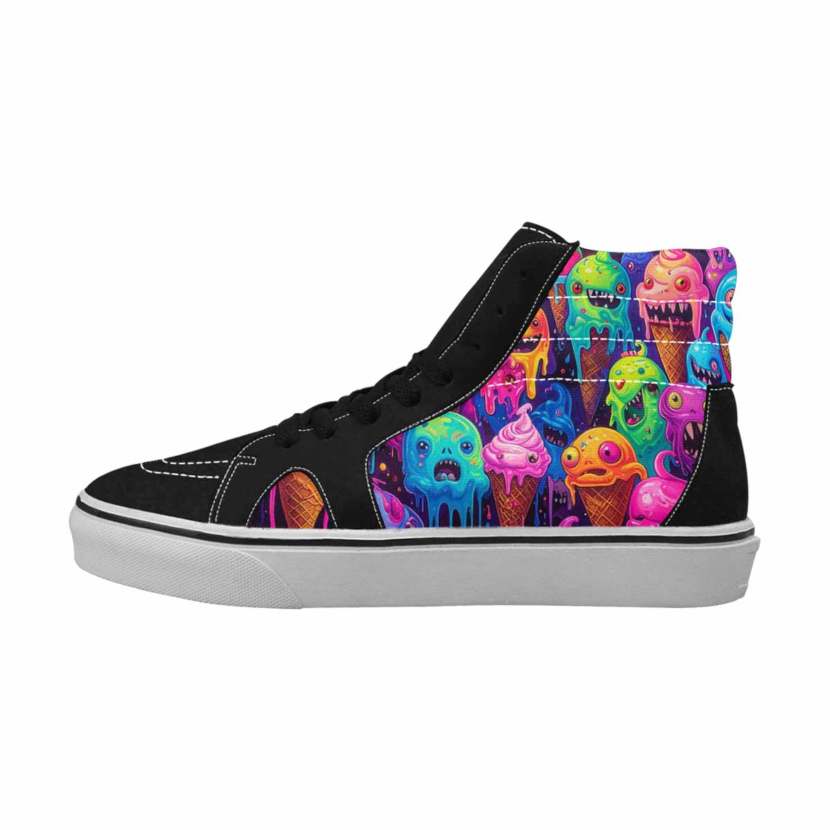 MEN'S Ice Cream Monsters  High Top Canvas Dreamlike Shoes