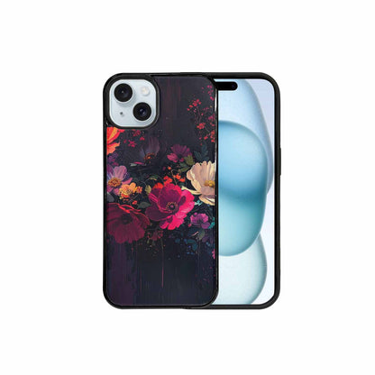 iPhone 15 Plus Case — Shadowy Glitch Floral Pattern Hundreds Of, Unique Phone Case Design