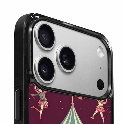 iPhone 17 Pro Case — Vintage Circus Art Pattern Retro Vintage, Custom Phone Case