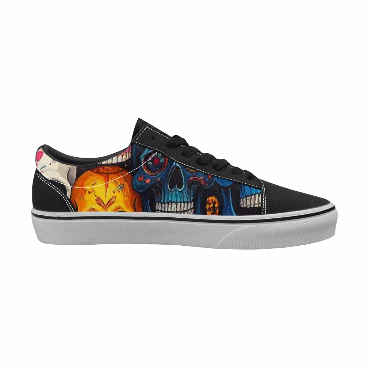WOMEN'S Skulls (general) Skulls Lace-Up Canvas Dreamlike Custom Shoes