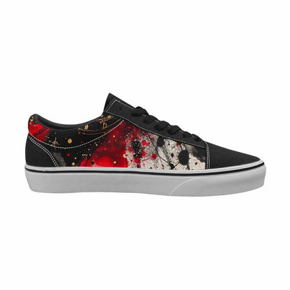 WOMEN'S Zodiac Constellation Lace-Up Canvas Surreal Custom Shoes