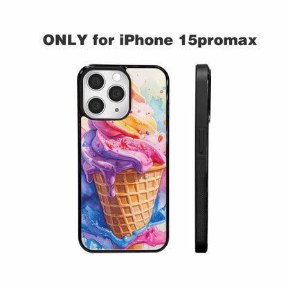 iPhone 15 Pro Max Case — Melting Icecream Collage Custom, Custom Art Phone Cover