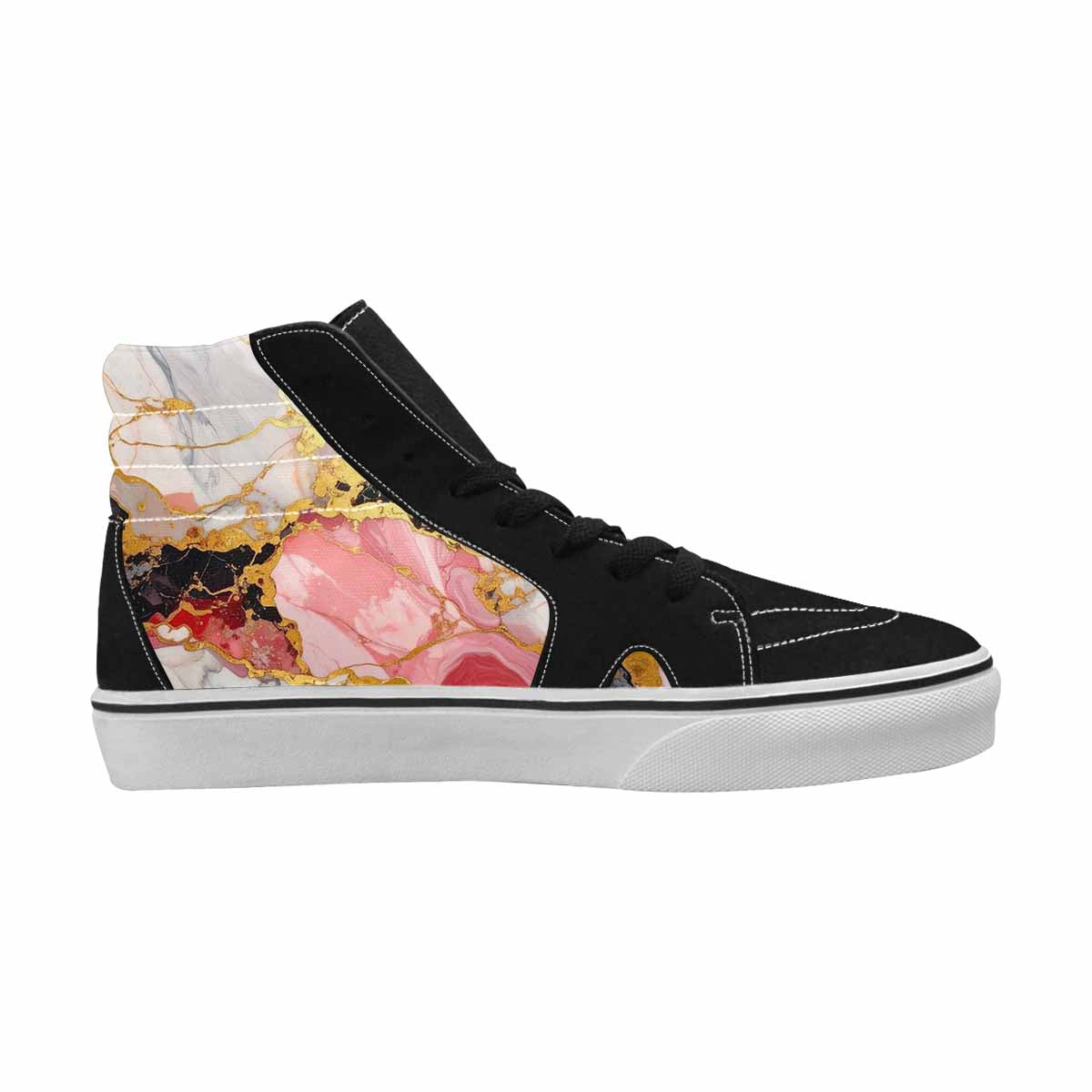 MEN'S Marble Vein High Top Canvas Aesthetic Shoes