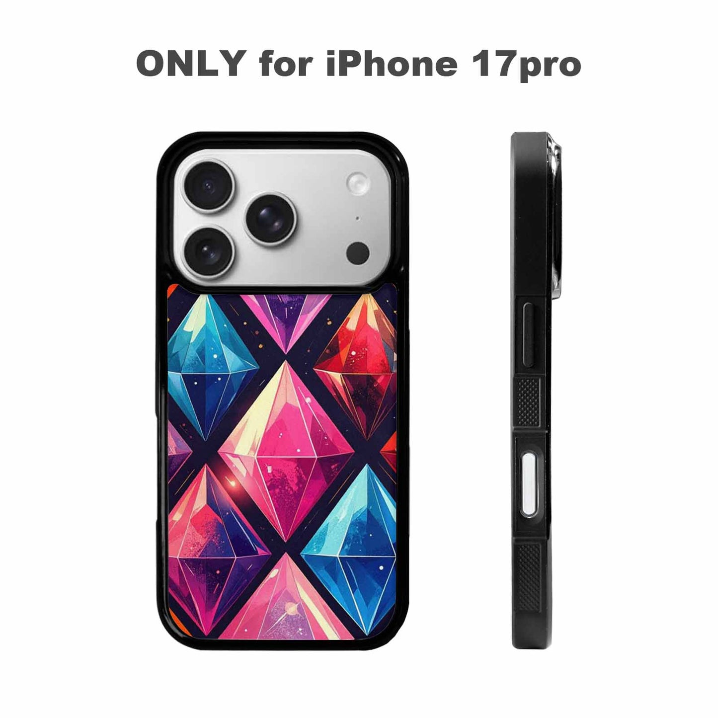 iPhone 17 Pro Case — Vintage Summer Diamond Retro Vintage, Custom Print Case Cover