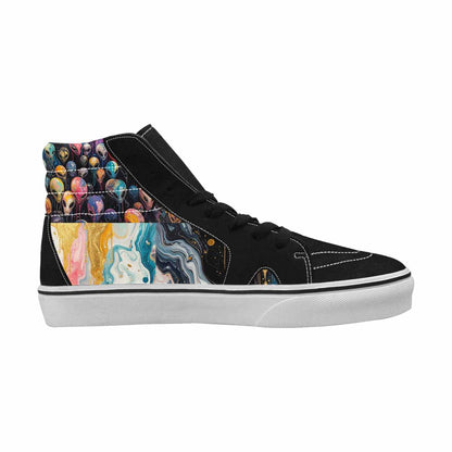 MEN'S Aliens  Marble Aliens High Top Canvas Vivid Sneakers