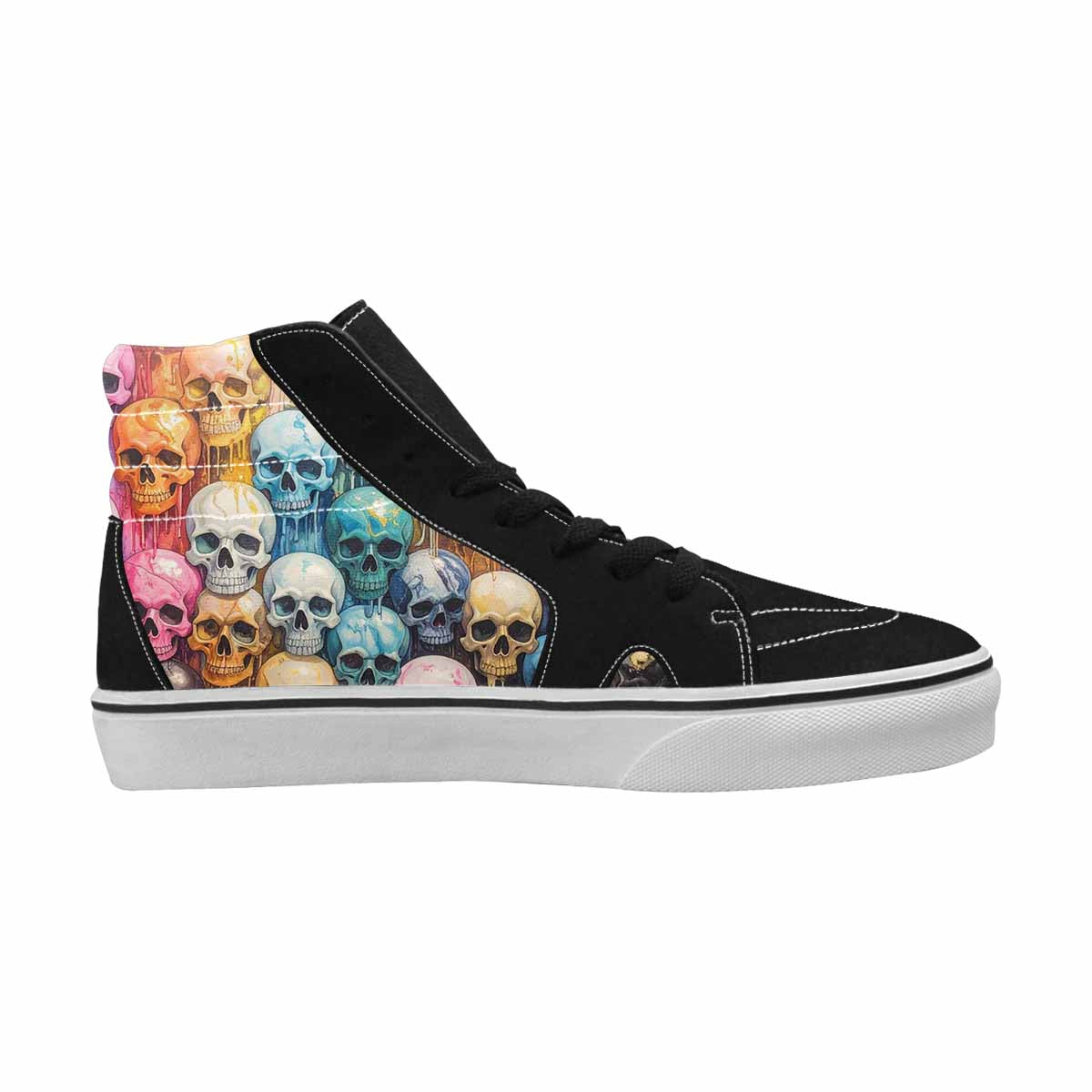 MEN'S Skulls  Marble Skulls High Top Canvas Y2K Shoes