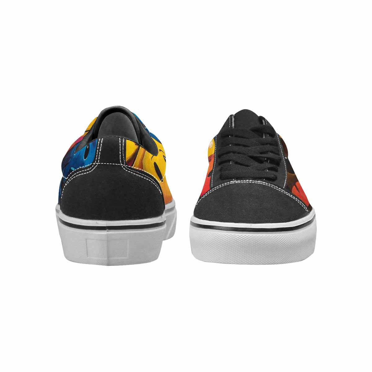 WOMEN'S Smiley Faces Lace-Up Canvas Aesthetic Custom Shoes