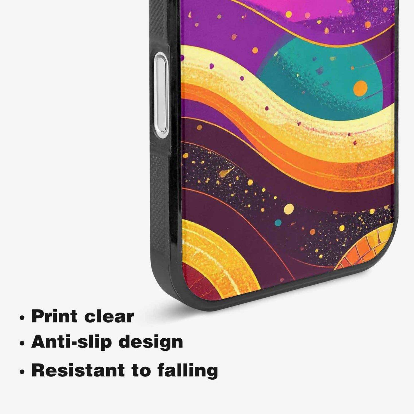 iPhone 16 Case — 1970s Disco Art Pattern, Personalized Phone Case