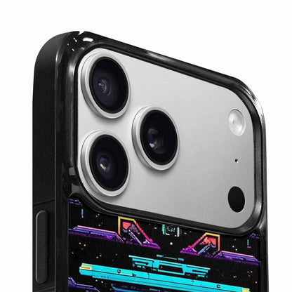 iPhone 17 Pro Max Case — Retro Pixel Art Pattern, Retro Vintage, Unique Phone Case Design