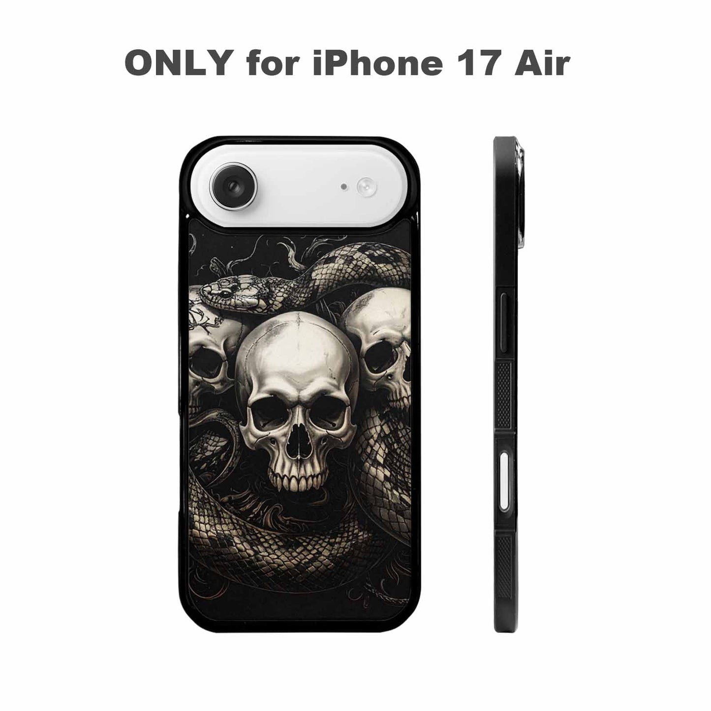 iPhone 17 Air Case — Skull Dark Art Gothic Print Gothic, Custom Art Phone Cover