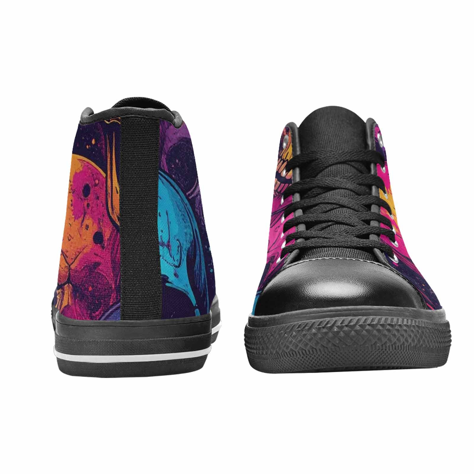 MEN'S Skulls Splatter Comic High Top Canvas Dark Academia Shoes
