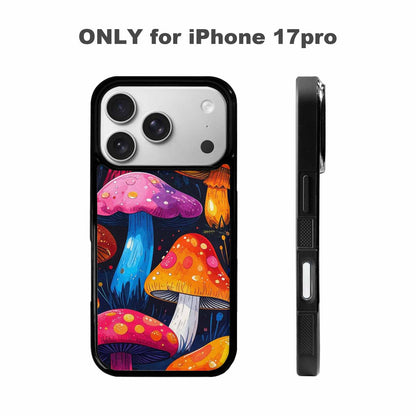iPhone 17 Pro Case — Vivid Winter Mushroom Seamless Cartoon Cute, Original Design Phone Case