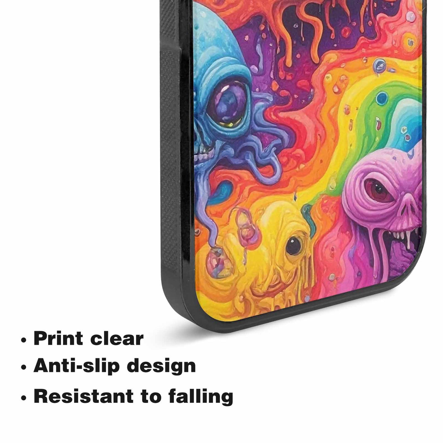 iPhone 15 Case — Aliens Tie Dyemelting Aliens P, Custom Phone Case
