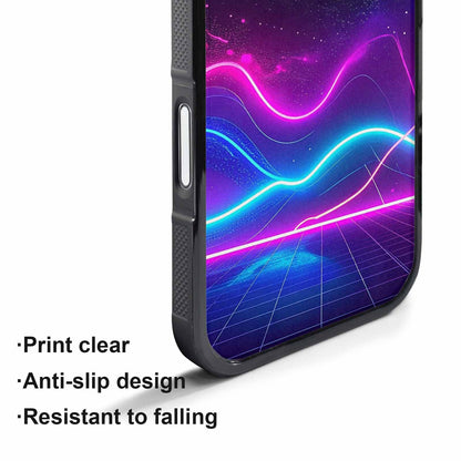iPhone 17 Pro Max Case — Neon Cartoon Art Pattern Retro Vintage, Customized Protective Case