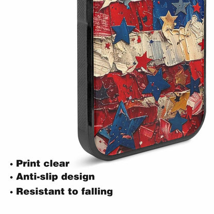 iPhone 15 Plus Case — Patriotic Stars And Stripes American Stars, Custom Phone Case