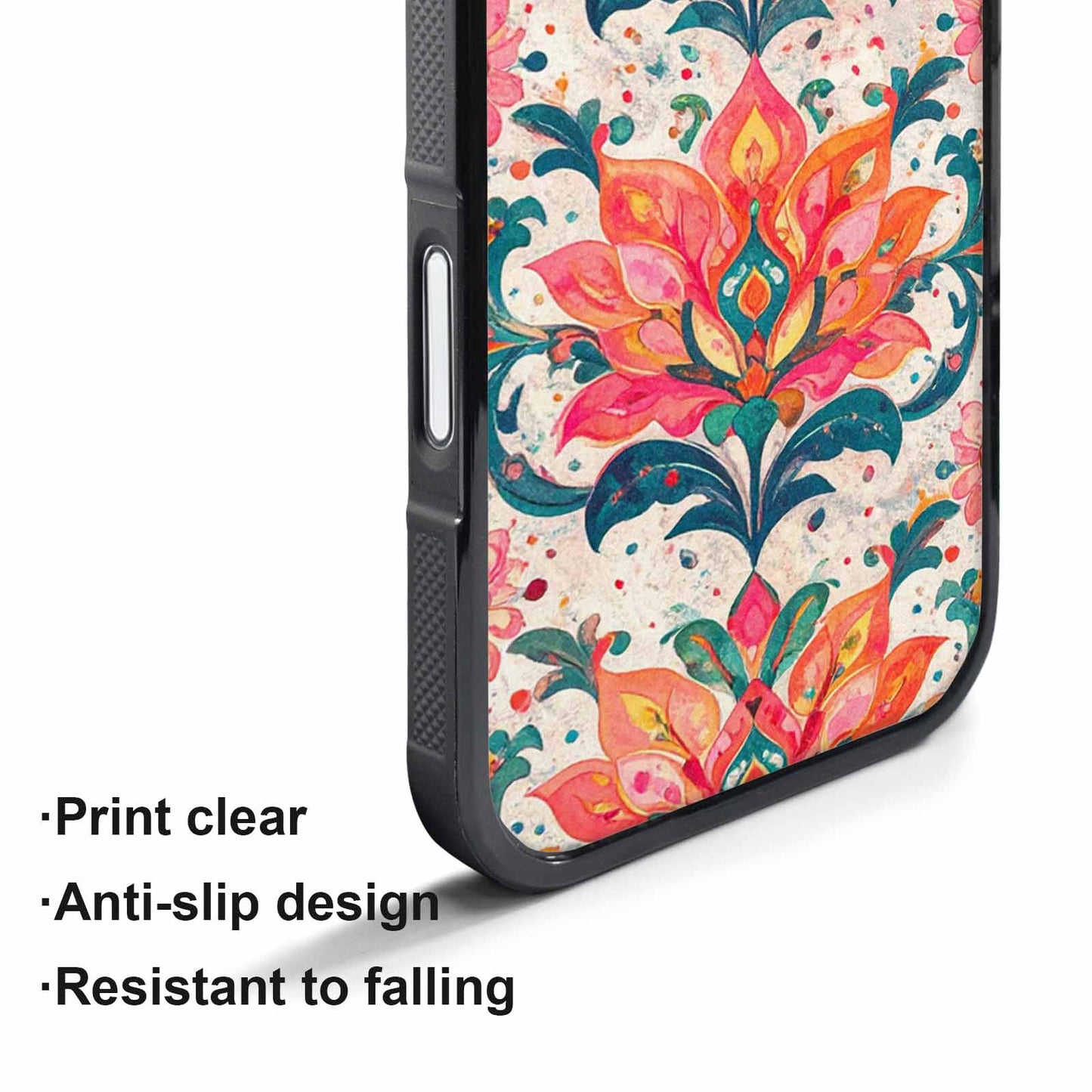 iPhone 17 Air Case — Marble Floral Art Seamless Pattern Floral, Custom Made Phone Cover