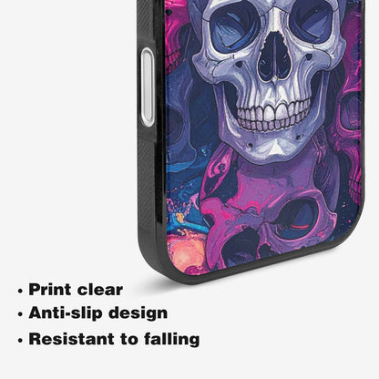 iPhone 16 Plus Case — Marble Skull Custom Personalized Phone Cover, Custom Phone Case