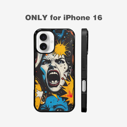 iPhone 16 Case — Comic Book Scream Comic Book Scream, Personalized Phone Case