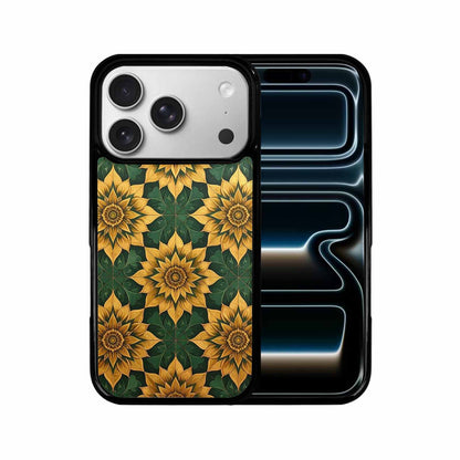 iPhone 17 Pro Case — Sunflower Mandala Kaleidoscope Floral, Customized Protective Case