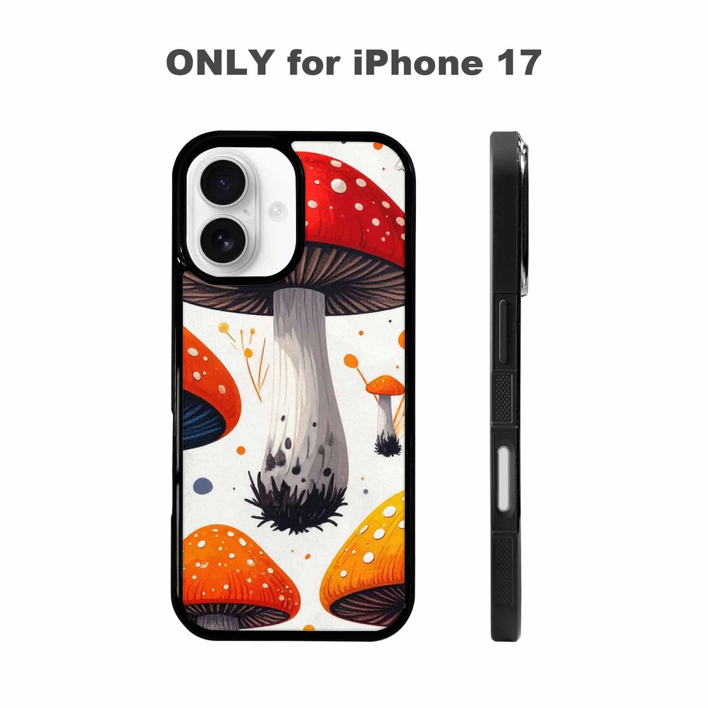 iPhone 17 Case — Vivid Winter Mushroom Cartoon Cute, Custom Made Phone Cover
