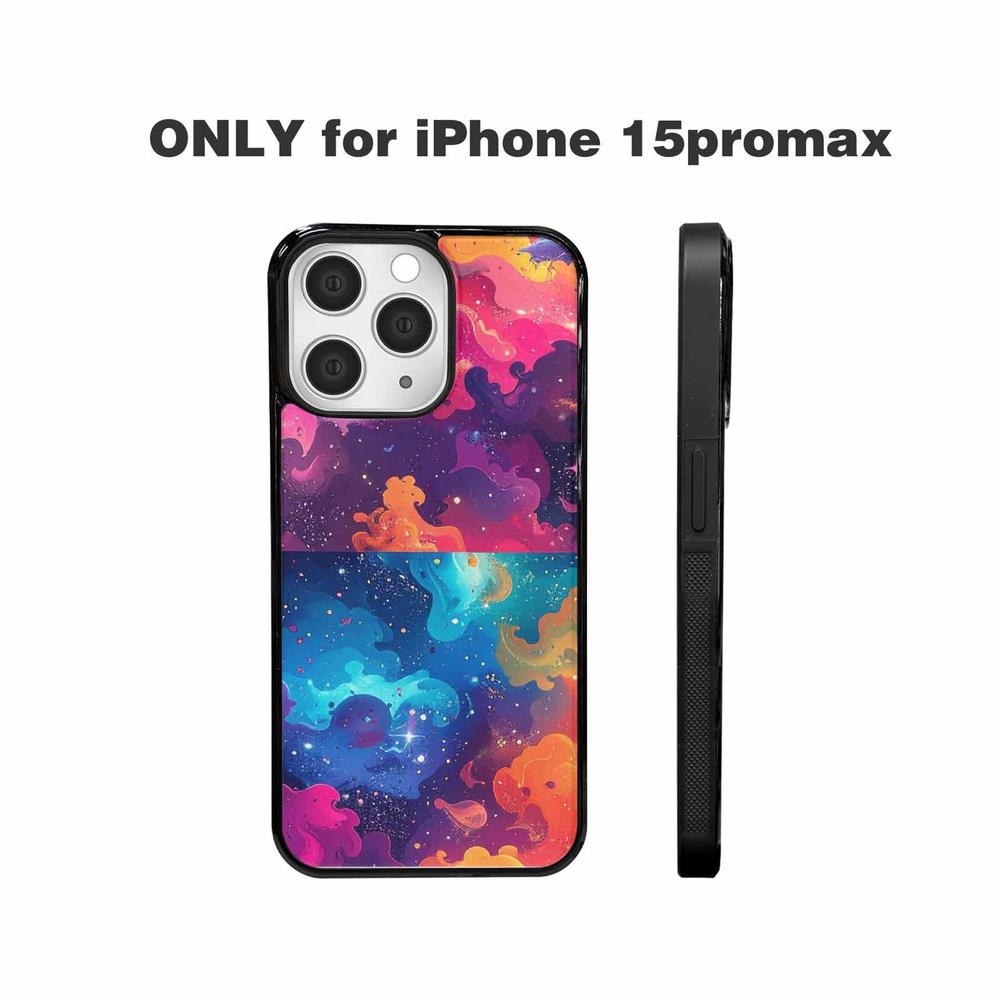 iPhone 15 Pro Max Case — Cosmic Creature And Object Mashup Pattern, Custom Made Phone Cover