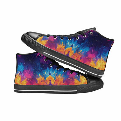 MEN'S Tie Dye Galaxy High Top Canvas Dreamcore Sneakers