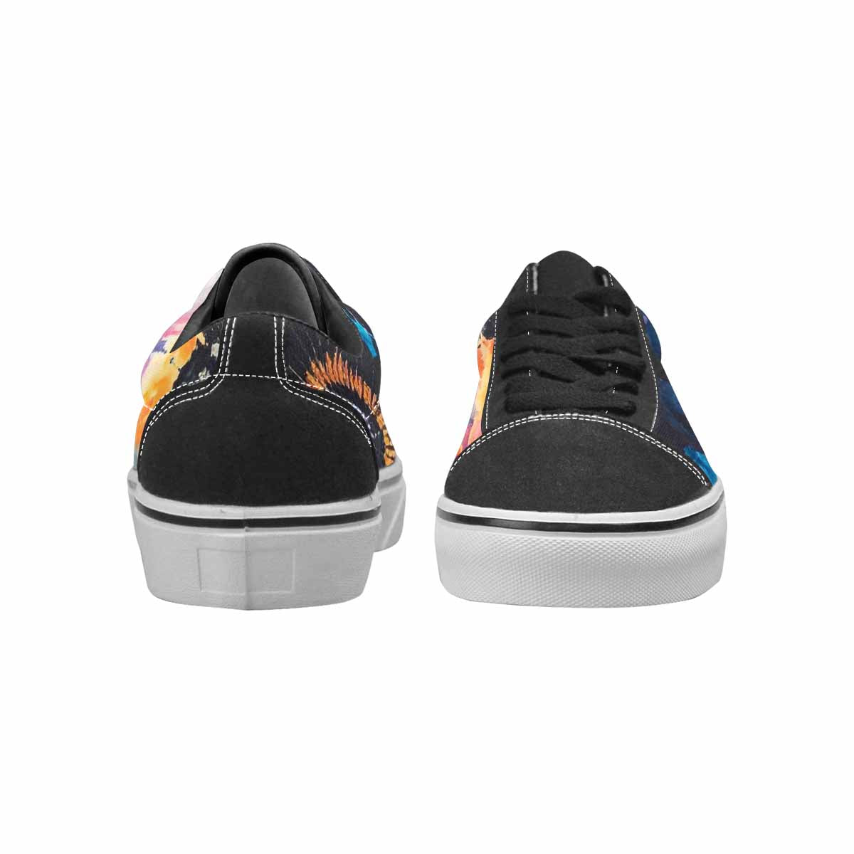 WOMEN'S Tie Lace-Up Canvas Melting Art Sneakers