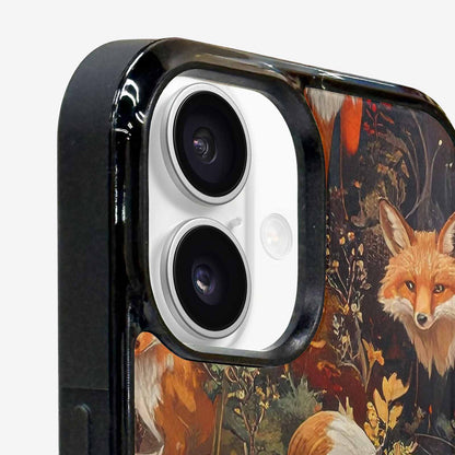 iPhone 16 Case — Fox Forest Fox Forest Pattern Hundreds, Custom Made Phone Cover
