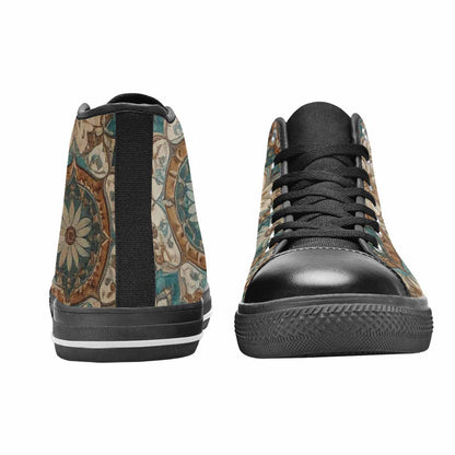 MEN'S Mandala High Top Canvas Dreamcore Sneakers