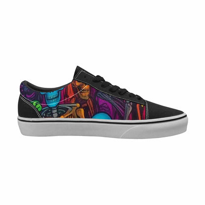WOMEN'S More Overlapping Ontop Each Lace-Up Canvas Neon Fantasy Shoes