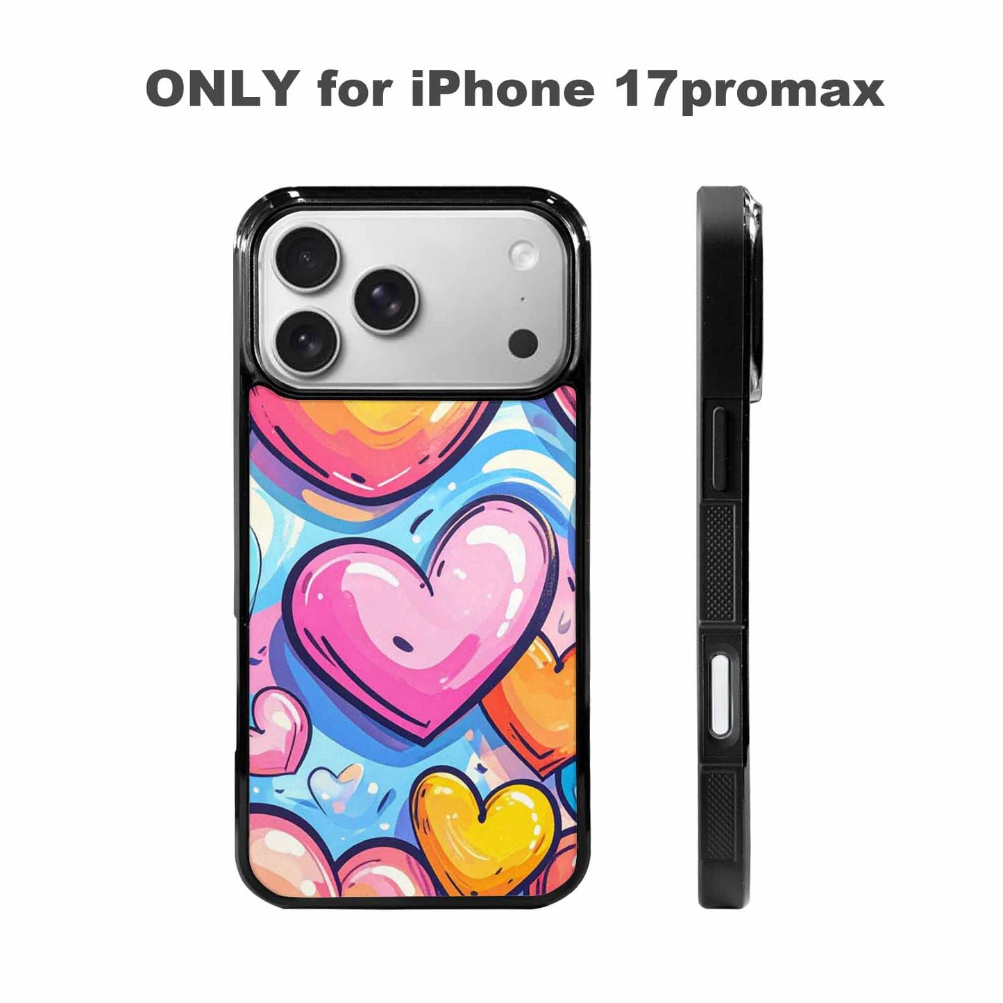 iPhone 17 Pro Max Case — Pastel Summer Heart Original Art, Original Design Phone Case