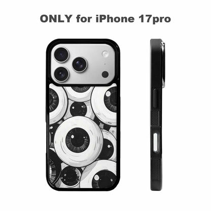 iPhone 17 Pro Case — Googly Cartoon Eyeballs Cartoon Cute, Custom Art Phone Cover